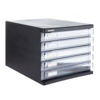 晨光（M&G） 五层桌面文件柜 ADM95296 265*358*255mm (单位:个) 黑色