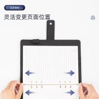 得力（deli） 3164 仿皮活页笔记本 25k/100张 黑色   (单位:本)