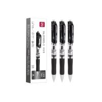 得力（deli） 33388S-3 按动中性笔 0.5mm 3支/盒 (单位: 盒)黑色