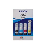 爱普生（EPSON） 004 原装墨水 65ml 黑色4500页 彩色7500页（单位：套）（适用机型：L1118/L1119/L3106/L3108/L3109/L3115/L3116/L3117/L3119/L3151/L3153/L3