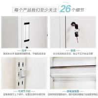 钱柜 文件柜铁皮柜 二斗双节 1800*850*390mm (单位:个) 白色