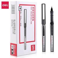 得力（deli） S657 直液式走珠笔 12支装/盒 黑色 0.5mm 全针管 (单位:盒)