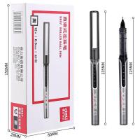 得力（deli） S657 直液式走珠笔 12支装/盒 黑色 0.5mm 全针管 (单位:盒)