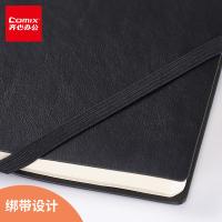 齐心（COMIX） 优选系列软皮面本 A5 C5851 158*209mm；98张/本 (单位:本) 黑色
