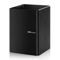 得力（deli） 9146 金属钢制桌面笔筒 81x77x105mm (单位: 个)黑色