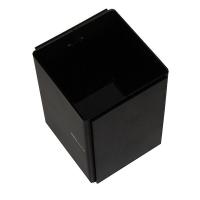 得力（deli） 9146 金属钢制桌面笔筒 81x77x105mm (单位: 个)黑色