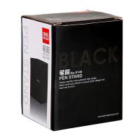 得力（deli） 9146 金属钢制桌面笔筒 81x77x105mm (单位: 个)黑色