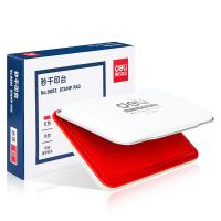 得力（deli） 9892 中号秒干印台 外径120mm*80mm(单位：个) 红色