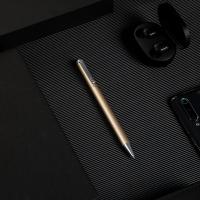 得力（deli）S99金属旋转中性签字笔子弹头 0.5mm（单位：支）香槟色