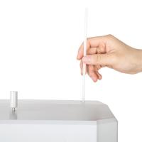 得力（deli） 3847 财务装订机专用透明装订铆管 Φ4.8mm*500mm 100支/盒（单位：盒）（适用机型：得力3878、33669、3888、33015、3881、3886、3876A、14650、3875、3877A、GB30