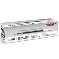 得力（deli） S754 笔芯 0.7mm （单位:盒） 黑色