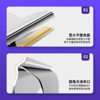 得力（deli） 9532 铁票夹 山形  102mm 3只/包 (单位:包) 银色
