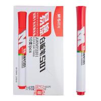 晨光（M&G） 白板笔 单头易擦S01 AWMY2201 146*83*34mm 10支/盒 (单位:盒) 红色