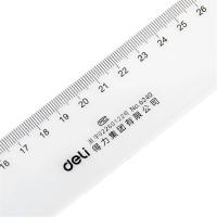 得力（deli） 6240 直尺 40CM 透明色     (单位:把)