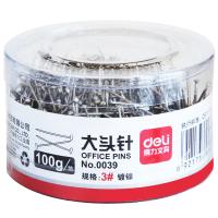 得力（deli） 0039 大头针 3# 100g/筒（单位：筒）