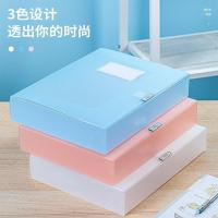 得力（deli） 63211 彩透档案盒 55mm  (单位：个） 蓝