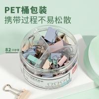 得力（deli） 8521A 长尾夹 19mm25只 15mm45只（单位：筒）四色