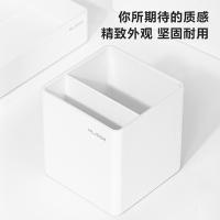 得力（deli） 纽赛NS011 笔筒 84*84*86mm（单位：套）乳白色