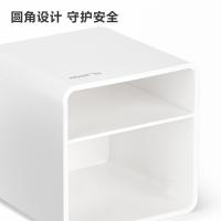 得力（deli） 纽赛NS011 笔筒 84*84*86mm（单位：套）乳白色