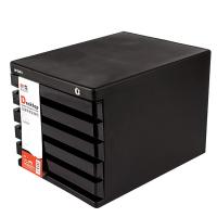 晨光（M&G） ADM95298 五层带锁文件柜 266*360*255MM  (单位：台 )黑色
