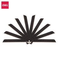 得力（deli） 78002 美工刀片 13节刀头 9mm 10片/盒（单位：盒）黑色