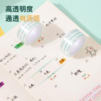 得力（deli） 30063 文具胶带 18mm*18y 透明色 8卷/筒 新旧包装随机发货 (单位:筒)