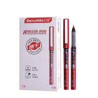 白雪（snowhite） T26 直液式走珠笔 0.5mm 12支/盒(单位：盒) 红色