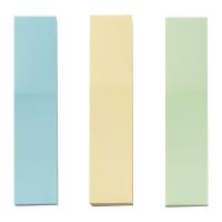 晨光（M&G） YS-12 优事贴三分条自粘便条纸 76*17mm*3  (单位：包 )黄色、绿色、蓝色