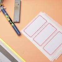 晨光（M&G） YT-03 标签贴纸 34*73mm 3枚/张 10张/包 （单位:包） 红色