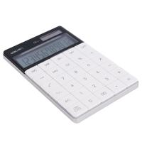 得力（deli） 1589 桌面计算器 12位 白色