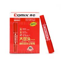 齐心（COMIX） MK803 记号笔 10支/盒 （单位:盒） 红色