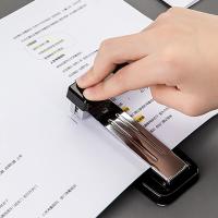 得力（deli） 0414 旋转订书机 140*60*60mm 黑色 (单位:台)