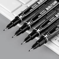 广博（GuangBo） B09007D 小双头防水速干油性物流记号笔 0.5mm/1.0mm 12支/盒(单位：盒) 黑色