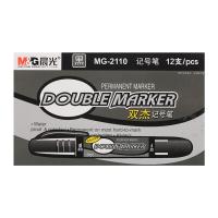 晨光（M&G） MG2110 双头粗杆记号笔 145mm 12支/盒(单位：盒) 黑色