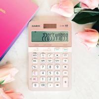 卡西欧（CASIO） JS-40B 计算器 14位显示 双电源 （单位:个） 樱花粉色