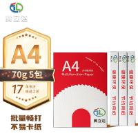 腾立达 A4 70g 复印纸打印纸 400P 5包/箱（单位：箱）白色 包装随机