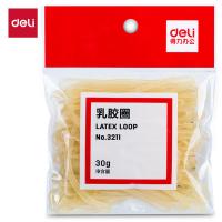 得力（deli） 3211乳胶圈 30g/包（单位：包）微黄色