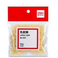得力（deli） 3211乳胶圈 30g/包（单位：包）微黄色
