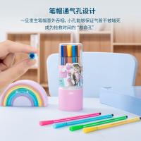 得力（deli） 7060-24 细六角杆水彩笔 24色 混色 (单位:桶)