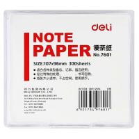 得力（deli） 7601  便签纸 107*96mm 300张/盒 (附盒) (单位:盒)白色