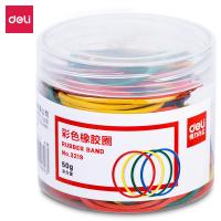 得力（deli） 3219 彩色橡胶圈 50g/筒(单位：筒) 彩色