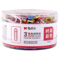 晨光（M&G） ABS91698 3#PVC筒装彩色回形针 28mm  (单位：筒) 彩色