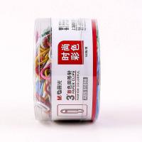 晨光（M&G） ABS91698 3#PVC筒装彩色回形针 28mm  (单位：筒) 彩色