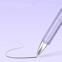 纽赛（NUSIGN） NS562 按动中性笔 0.5mm 12支/盒 (单位: 盒)黑色 （藤紫色、抹台绿、清露粉、砂金色）笔杆颜色随机