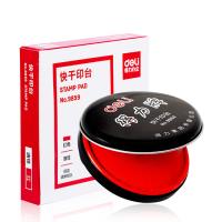 得力（deli） 9859 金属圆盖快干印台 外直径89mm(单位：个) 红色