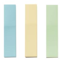 晨光（M&G） YS-12 优事贴三分条自粘便条纸 3*2inch 76*17mm 100页/条 3条/包 （单位：包）黄+绿+蓝