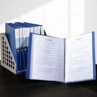 得力（deli） 5004 资料册 A4 40页(单位：个) 蓝色