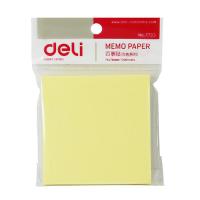 得力（deli） 7733 百事贴 76*76mm 黄色 100张/本，12本/封 (单位:封)