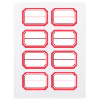 得力（deli） 7189 红框标签 33mm*23mm(单位：包)