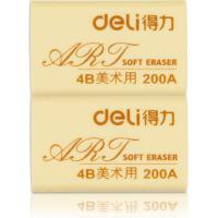 得力（deli） 7540 橡皮擦 2块装 黄色 2块/包 (单位:包)